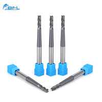 BFL CNC Endmill Tool Carburo de tungsteno 4 flautas Rough Endmill Taper Neck