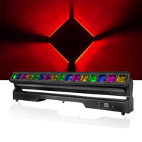 QSE Lighting - Juego de 16 Luces LED Zoom Matrix de 40W, Cabezales Móviles con Cuerpo de ABS, RGBW DMX512/Control Activado por Sonido para Discotecas y Clubes Nocturnos