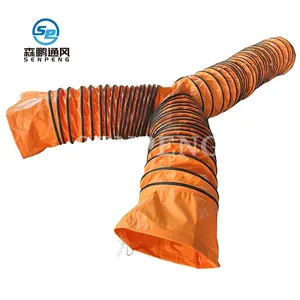 Manguera de conducto de aire flexible de PVC industrial en forma de Y