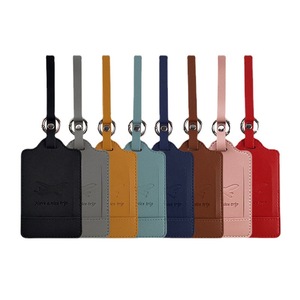 Étiquettes de bagage en cuir PU souple, personnalisées, de luxe, résistantes à l'eau et écologiques, avec logo sur mesure pour bagages à main ou à roulettes – Vente en gros - Product Image 6