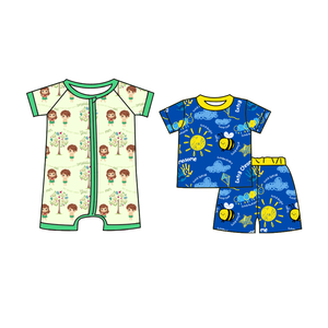 目标竹子婴儿短袖婴儿Zippy睡衣春季热卖汽车图案拉链封口 - Product Image 5