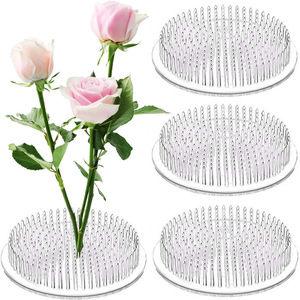 Hot New 48mm y 70mm Soporte de forma redonda DIY Bouquet Twister <span class=keywords><strong>Pin</strong></span> Holder Ikebana Floral Frogs Flower Arrangement Holder - Product Image 1