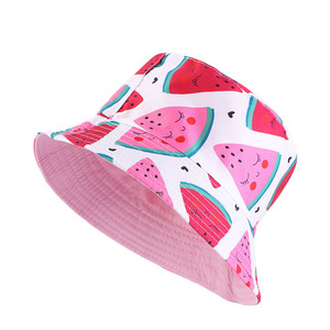 Sombrero de playa de verano de doble cara con estampado de dibujos animados para niños, sombrero de lavabo transpirable para ropa informal de bebé - Product Image 4