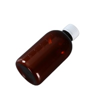 Bouteille de sirop liquide de médecine de qualité alimentaire pour la toux 150ml 200ml 250ml Bouteille de sirop contre la toux en plastique PET 16oz avec emballage scellé