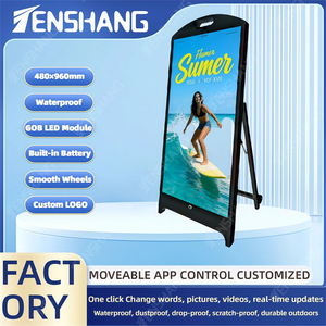 Affichage commercial sans fil portable de qualité supérieure, panneau LED extérieur GOB étanche P1.538/P1.86/P2/P2.5, batterie intégrée, application mobile - Product Image 3