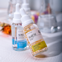 AiXin Private Label 30ML Hydratant Revitalisant Blanchissant Anti-Rides Anti-âge Acide Hyaluronique Sérum Feuille d'or 24K