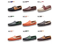 Mocassins Classiques en Cuir Haut de Gamme Personnalisables avec Logo, Légers et Tendance, Chaussures Bateau Formelles pour Hommes, Type Espadrilles