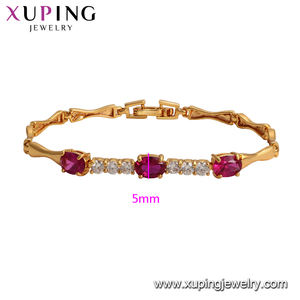 <span class=keywords><strong>Xuping</strong></span>-pulseras de <span class=keywords><strong>oro</strong></span> de piedras, pulsera de piedras, venta al por mayor, 77112 - Product Image 2