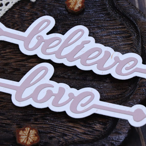 Découpage de phrases en <span class=keywords><strong>anglais</strong></span> pour la fabrication de cartes DIY Handmade Craft Die Cut for Scrapbooking 2024 New English Words Dies - Product Image 4