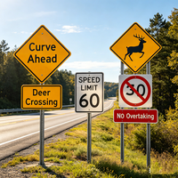 Panneaux de signalisation routière conformes aux normes australiennes AS/NZS avec film réfléchissant de quatrième catégorie, taille 600 mm, pour la construction en Australie