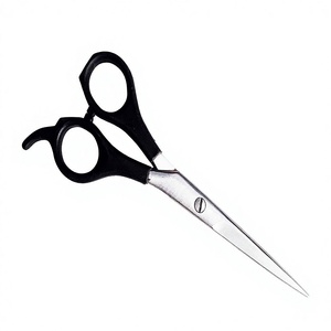 ASAP - Meilleure qualité - Ensemble de ciseaux à cheveux en acier inoxydable pour droitiers - 30 dents - Couleur argent - Manche en plastique noir - Prix bas - Product Image 1