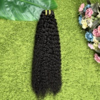 Vente en gros de cheveux humains vietnamiens 100% naturels de haute qualité, grade 12A, Afro Kinky 4B, mèches de cheveux humains bruts