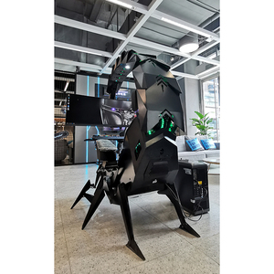 Chaise de travail ergonomique Cool Integrated Cluvens Scorpion, inclinaison automatique jusqu'à plat, prend en charge jusqu'à cinq moniteurs - Product Image 4
