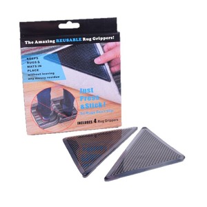 OEM Reusable Rug Tape Grippers Carpet Tape No Damaging Invisible No Residue <b>Double</b> <b>Sided</b> Carpet Stickers <b>Pad</b> for Hardwood Floors - Product Image 1