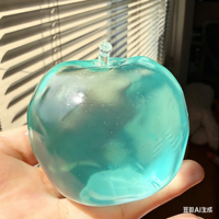 NOUVEAU Jouet anti-stress en TPR en forme de pomme de cristal de thé vert maltose de 6 cm, cadeau pour enfants et adultes, jouets pour soulager la fatigue, vente en gros