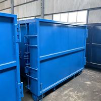 Conteneur à déchets Q235 sur mesure, fourni par l'usine, utilisé pour le traitement des déchets industriels