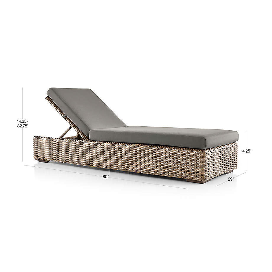 Patio outdoor garden pool wicker sunbed day bed furniture outdoor chaise lounge