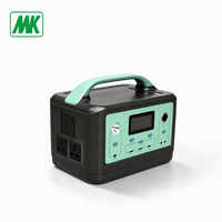 Station d'alimentation portable MK 600W, batterie au lithium 384WH avec certificat CE, RoHS pour la sauvegarde d'urgence à domicile, le streaming en direct, le camping