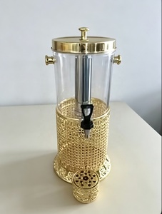 Distributeur de jus, café, lait, bière et autres boissons de luxe en acier inoxydable doré 8L/16L avec robinet pour hôtel, restauration, mariage, fête - Product Image 5