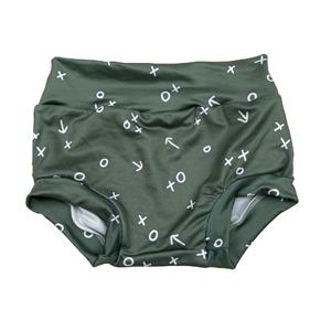 QL2021 Ropa Infantil Barata al por Mayor, Pantalones Cortos para Bebés con Estampado de Puntos Verdes, Cubrepañales para Niñas Pequeñas con Lazo, Pantalones Cortos para Niños - Product Image 1