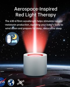 Machine à bruit blanc : Machine à sons pour le sommeil avec thérapie par lumière rouge, 38 sons apaisants et apaisant utérin, fonction mémoire - Product Image 6