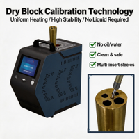 Calibrateur de bloc sec à écran tactile LCD 50~650°C pour PT100, chauffage haute température, thermocouple, calibration de puits sec OEM