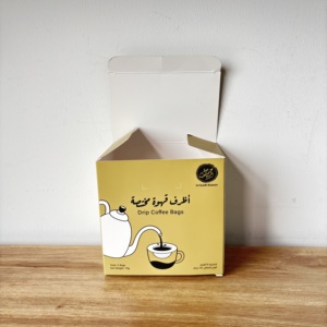 Boîte en carton personnalisée haut <span class=keywords><strong>de</strong></span> gamme pour sachets <span class=keywords><strong>de</strong></span> café filtre <span class=keywords><strong>avec</strong></span> motif bouilloire à col <span class=keywords><strong>de</strong></span> cygne pour la préparation à domicile et l'affichage en magasin <span class=keywords><strong>de</strong></span> café - Product Image 2
