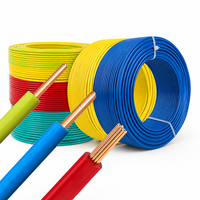 Cable Eléctrico con Aislamiento de PVC y Núcleo de Cobre BV BVR, Cableado de Construcción con Código de Color para Proyectos de Instalación de Cableado Residencial