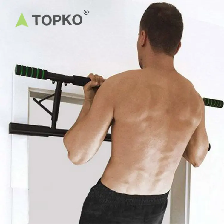 TOPKO עמיד מותאם אישית לוגו תרגיל דלת למשוך עד בר מכירה לוהטת בית שחור קיר הר למשוך את בר