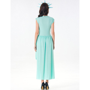 Disfraz de estatua americana de la libertad, juego de Halloween, estatua de diosa griega, vestido - Product Image 2