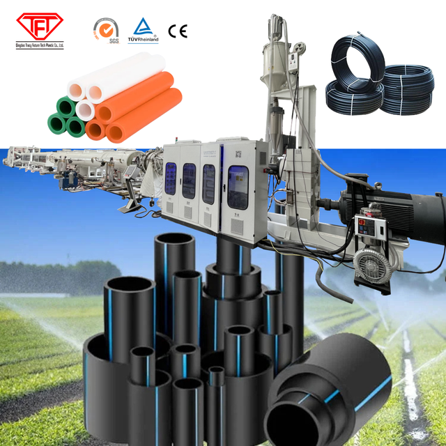 Plastic HDPE PE PPR Pipe ABS Tube Extruder Machine Production Line Factory