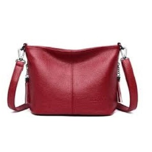 Faux <b>Leather</b> Fashion Women's Tote Shoulder <b>Bag</b> Tassel Ornament Double Shoulder Straps <b>Soft</b> Zip Closure Design Daily Use Shopping - Product Image 2