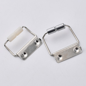 Étui à crayons en métal avec boucle, 35x26mm, accessoire de papeterie blanc argenté pour l'école et le bureau - Product Image 2