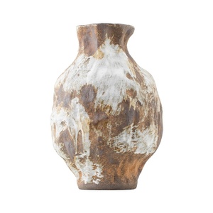 Stile cinese Wabi Sabi Sabi grande vaso in <span class=keywords><strong>ceramica</strong></span> di fascia alta per soggiorno decorazione di vaso ornamentale vaso di fiori - Product Image 5