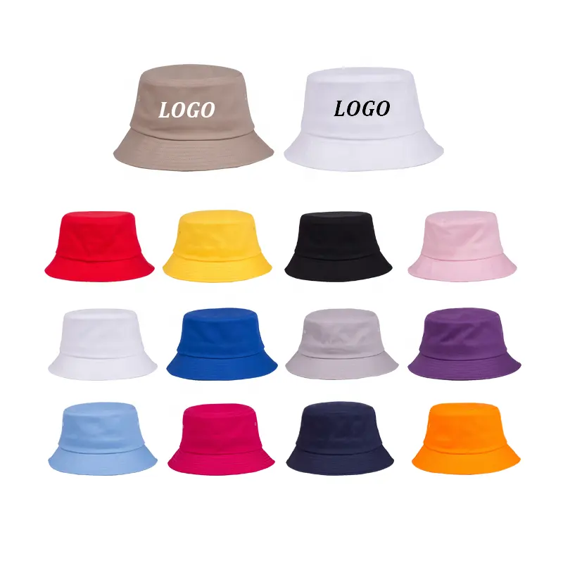 WD-A11 Custom High Quality Colorful Cotton Fashion Bucket Hat Unisex