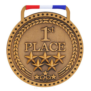 Médaille de sport en métal vierge pour enfants adultes tournoi scolaire boxe hockey rugby danse gymnastique sublimation impression numérique médaille - Product Image 3