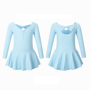 Justaucorps <span class=keywords><strong>de</strong></span> danse pour petites filles BW4002 en coton doux, avec nœud décoratif au dos et ouverture à l'entrejambe, idéal pour la <span class=keywords><strong>gymnastique</strong></span> et l'entraînement. - Product Image 6