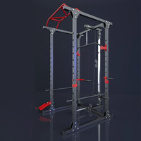 Lingxi Cage de musculation pliable en métal multifonctionnelle, station de squat et de développé couché, gain de place pour salle de sport à domicile et musculation