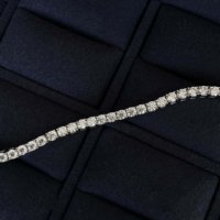 Bracelet tennis en diamant synthétique certifié IGI, taille ronde DEF VVS 2 à 5 mm, or 14K/10K, vente chaude pour la vente en gros de bijoux