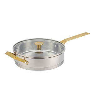 Batterie de cuisine 10 pièces en acier inoxydable, compatible <span class=keywords><strong>induction</strong></span>, avec couvercles en verre, fond brasé, casseroles légères – Approvisionnement direct usine - Product Image 4