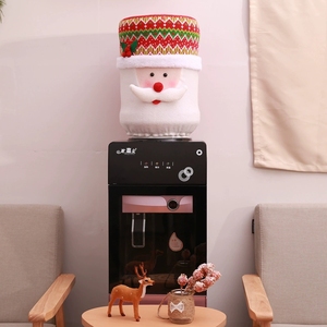 Couverture de distributeur d'eau de noël élastique Santa bonhomme de neige Rudolph renne cache-poussière pour la décoration de vacances de maison de bureau - Product Image 2