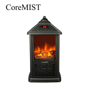 CoreMIST电壁炉炉，便携式独立式灯笼装饰空间加热器CYNFP123