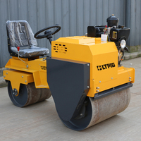 Compacteur routier à double tambour de 0,8 tonne (800 kg) pour travaux routiers, à vendre
