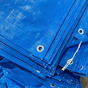 Bâche en PE bleue haute résistance, grande capacité, imperméable, avec options de couleur et de taille pour usage industriel - Product Image 3