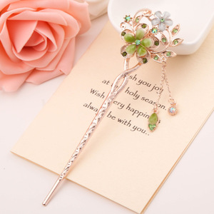 Horquilla de estilo chino para mujer, horquillas de mariposa Vintage con diamantes de imitación - Product Image 3