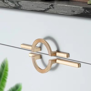Kenop pintu kabinet seng pegangan panjang bundar High-End minimalis Modern dan kenop lemari pakaian untuk ruang tamu - Product Image 4