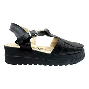 Sandales à Talon Haut en Cuir Confortables pour Femme, Légères, Bout Ouvert Carré, Tendance, Idéales Mariages et Soirées, en Peau de Mouton - Product Image 4