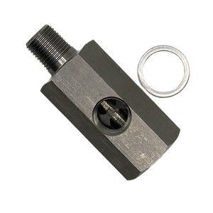 Connecteur de manomètre de pression d'huile en acier inoxydable M10X1 à trou latéral 1/8 NPT pour applications turbo - Product Image 3