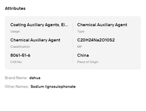 Poudre de Lignosulfonate de Sodium de Haute Pureté pour Agent Réducteur d'Eau du Béton, Industrie de la Construction - Product Image 6