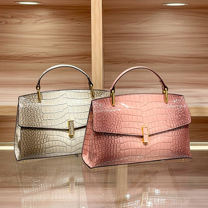 Borsa da <span class=keywords><strong>donna</strong></span> con motivo quadrato per uso quotidiano borsa Messenger da <span class=keywords><strong>donna</strong></span> alla moda alligatore - Product Image 1